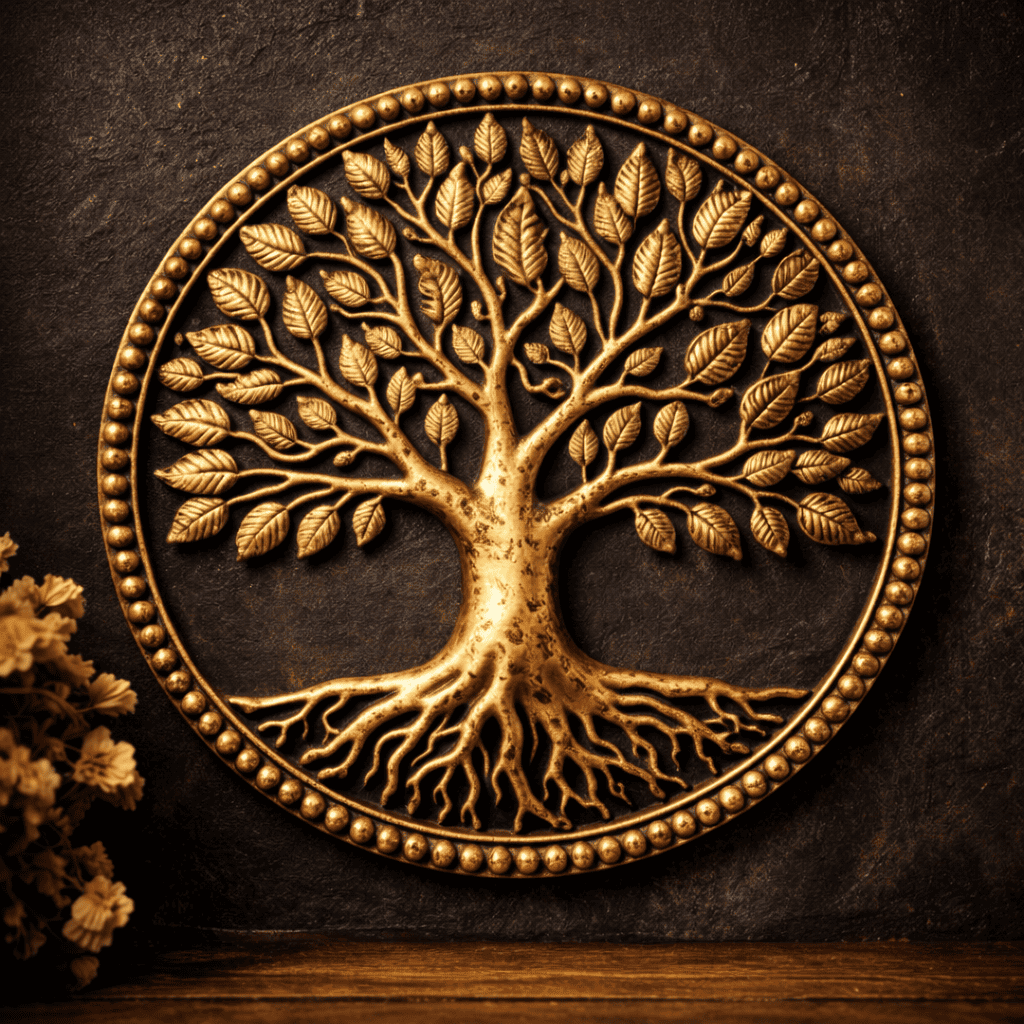 Golden Tree of Life Plaque