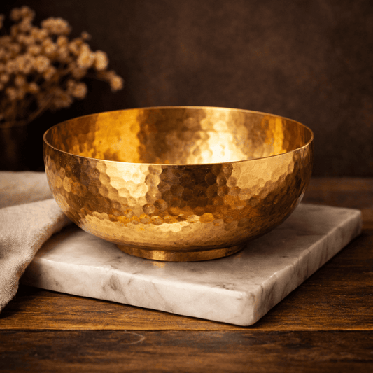 Hammered Brass Bowl